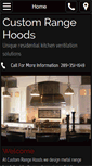Mobile Screenshot of customrangehoods.ca