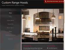 Tablet Screenshot of customrangehoods.ca
